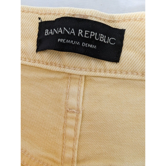 Banana Republic Hi-Rise Straight Ankle Button Fly Jeans Size 34 Poppy New - Picture 10 of 11